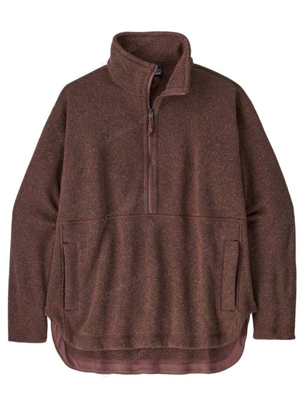 Patagonia Better Sweater Oversized Half Zip Fleece Pullover Dulse Mauve NWT